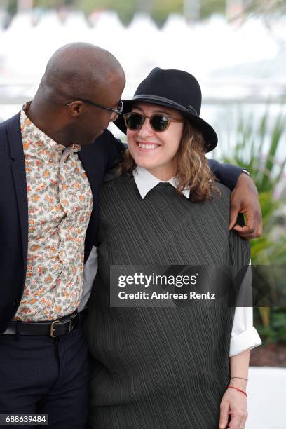 The Cinefondation and Short Films Jury member Barry Jenkins and Athina Rachel Tsangari attend the Jury Cinefondation during the 70th annual Cannes...