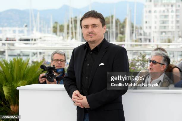 The Cinefondation and Short Films Jury President Cristian Mungiu attends the Jury Cinefondation during the 70th annual Cannes Film Festival at Palais...