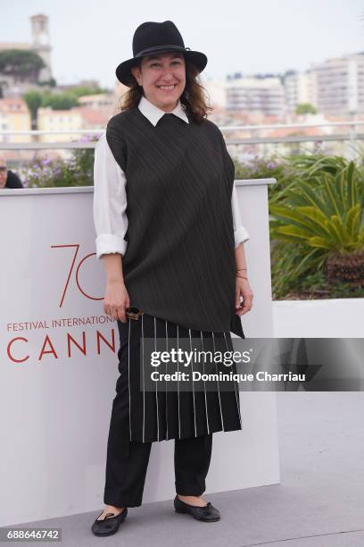 Athina Rachel Tsangari attends the Jury Cinefondation during the 70th annual Cannes Film Festival at Palais des Festivals on May 26, 2017 in Cannes,...