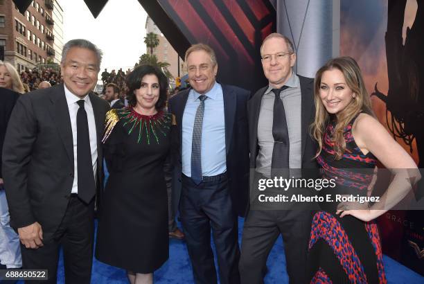 Kevin Tsujihara, Chairman and CEO of Warner Bros., Sue Kroll, President, Worldwide Marketing and Distribution, Warner Bros. Pictures, Producer...