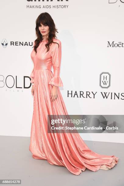 Lucila Sola arrives at the amfAR Gala Cannes 2017 at Hotel du Cap-Eden-Roc on May 25, 2017 in Cap d'Antibes, France.