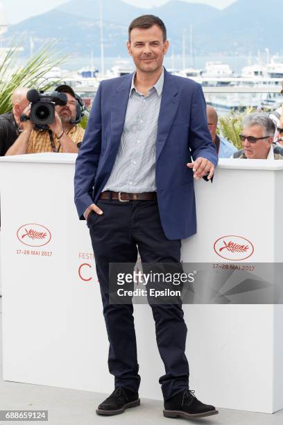 Director Francois Ozon attends the "The Killing Of A Sacred Deer" photocall during the 70th annual Cannes Film Festival at Palais des Festivals on...
