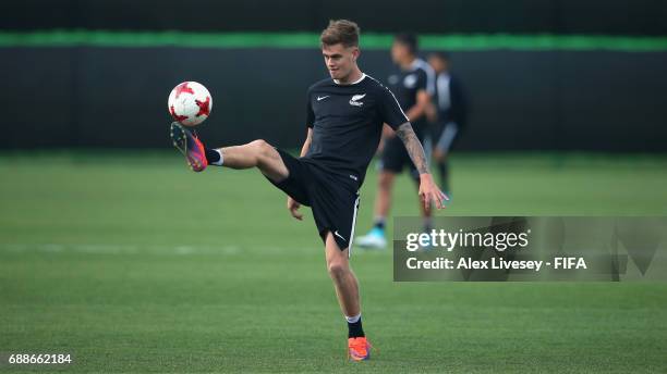 Myer Bevan of New Zealand during a training session at the Deokam Football Centre during the FIFA U-20 World Cup on May 26, 2017 in Daejeon, South...