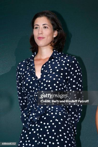 Spanish Winner of Roland Garros 2016 , Garbine Muguruza attends the 2017 Roland Garros French Tennis Open : Women's and Men's Singles Draw. Held at...