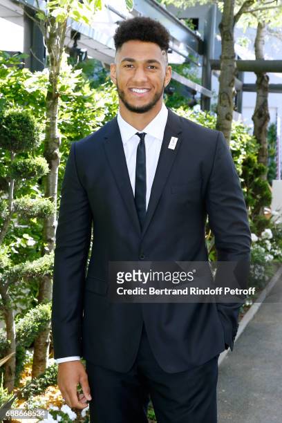 Ambassador of Olympic Games of Paris 2024 and Olympic Champion of Boxe, Tony Yoka attends the 2017 Roland Garros French Tennis Open : Women's and...