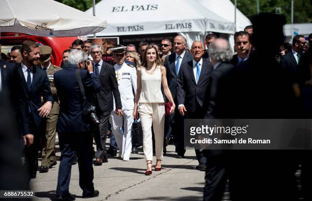Queen Letizia inaugurate Books Fair 2017 on May 26, 2017 in Madrid, Spain.