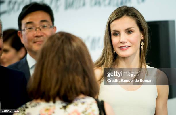 Queen Letizia inaugurate Books Fair 2017 on May 26, 2017 in Madrid, Spain.