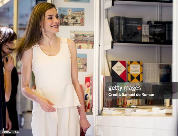 Queen Letizia inaugurate Books Fair 2017 on May 26, 2017 in Madrid, Spain.