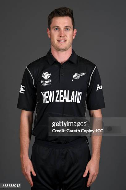 Adam Milne of New Zealand poses for a portrait at the team hotel on May 25, 2017 in London, England.