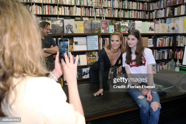 Heidi Klum and photographer Rankin celebrate the release of the new book 'Heidi Klum By Rankin' at Walter Koenig book store on May 26, 2017 in...