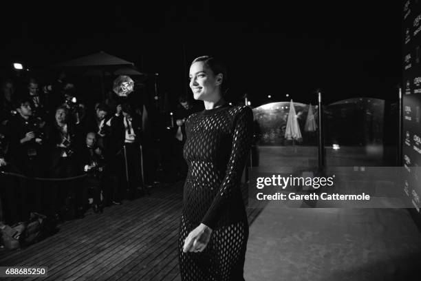 Irina Shayk attends L'Oreal Paris Cinema Club party during the 70th Cannes Film Festival at Martinez Hotel on May 24, 2017 in Cannes, France.