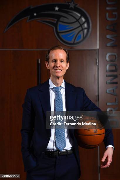 Jeff Weltman poses for a photo during a press conference on May 24, 2017 at Amway Center in Orlando, Florida. NOTE TO USER: User expressly...