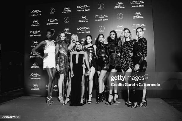 Neelam Gill, Maria Borges, Alexina Graham, Bianca Balti, Barbara Palvin, Eva Longoria, Lara Stone, Doutzen Kroes and Irina Shayk attend L'Oreal Paris...