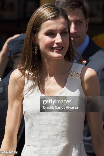 Queen Letizia of Spain attends the Books Fair 2017 at the Retiro Park on May 26, 2017 in Madrid, Spain.