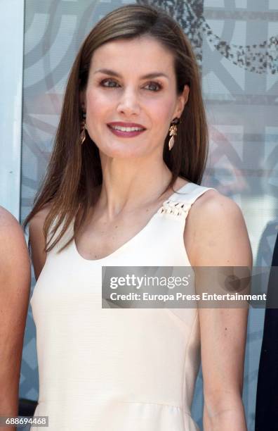 Queen Letizia of Spain attends the opening of the 2017 Book Fair at the Parque del Retiro on May 26, 2017 in Madrid, Spain.