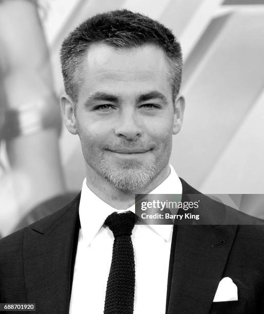 Actor Chris Pine attends the World Premiere of Warner Bros. Pictures' 'Wonder Woman' at the Pantages Theatre on May 25, 2017 in Hollywood, California.