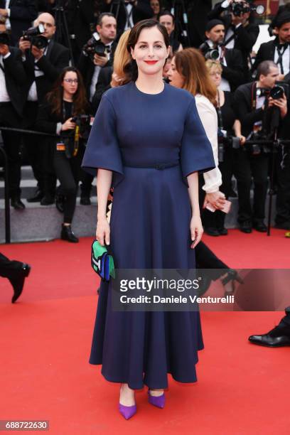 Amira Casar attends "Amant Double " Red Carpet Arrivals during the 70th annual Cannes Film Festival at Palais des Festivals on May 26, 2017 in...