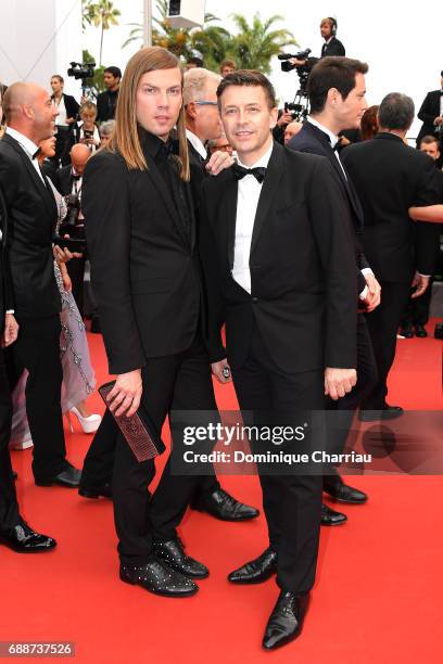 Christophe Guillarme Thierry Marsaux attend "Amant Double " Red Carpet Arrivals during the 70th annual Cannes Film Festival at Palais des Festivals...