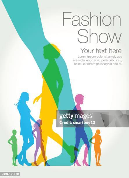 fashion models - runway worker stock illustrations