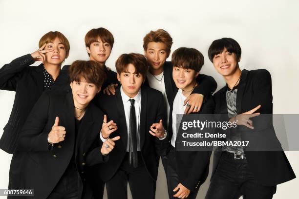 Also known as Bangtan Boys, pose for a portrait during the 2017 Billboard Music Awards at T-Mobile Arena on May 21, 2017 in Las Vegas, Nevada. From...