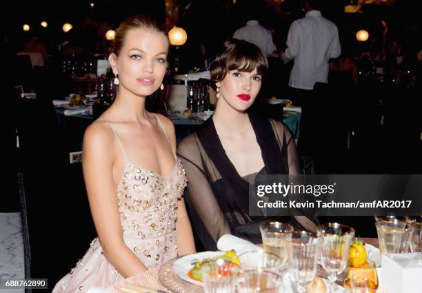 Daphne Groeneveld and Vanessa Moody attend the amfAR Gala Cannes 2017 at Hotel du Cap-Eden-Roc on May 25, 2017 in Cap d'Antibes, France.