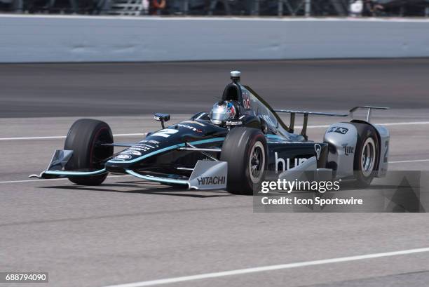 Josef Newgarden on Carb Day during the final practice for the 101st Indianapolis on May 26 at the Indianapolis Motor Speedway in Indianapolis,...