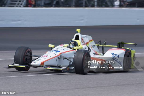 Ed Jones on Carb Day during the final practice for the 101st Indianapolis on May 26 at the Indianapolis Motor Speedway in Indianapolis, Indiana.