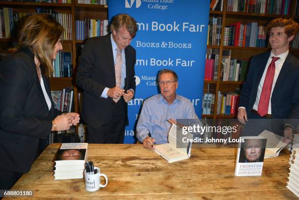 John Kasich, Governor of Ohio and a former U.S. Presidential candidate speaks and sign copies of his new book "Two Paths: America Divided or United"...