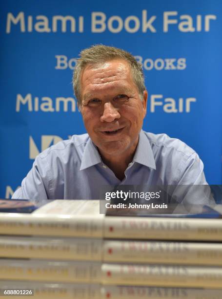 John Kasich, Governor of Ohio and a former U.S. Presidential candidate speaks and sign copies of his new book "Two Paths: America Divided or United"...