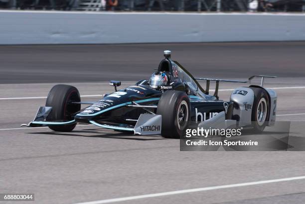 Josef Newgarden on Carb Day during the final practice for the 101st Indianapolis on May 26 at the Indianapolis Motor Speedway in Indianapolis,...