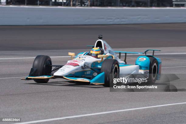 Gabby Chaves on Carb Day during the final practice for the 101st Indianapolis on May 26 at the Indianapolis Motor Speedway in Indianapolis, Indiana.