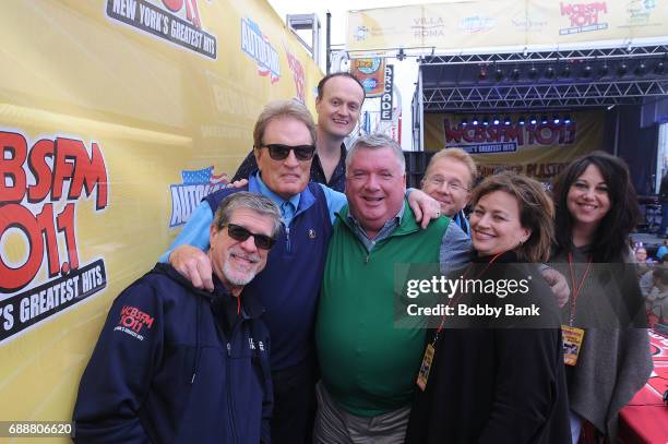 Scott Shannon, Patti Steele, Joe Nolan "Broadway" Bill Lee, John Elliott, Sue Aller and Brad Blanks attend the WCBS-FM Summer Blast Off 2017 on May...