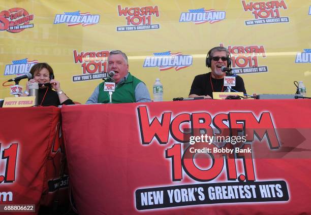 Radio personalities "Broadway" Bill Lee, Patti Steele and Joe Nolan attends the WCBS-FM Summer Blast Off 2017 on May 26, 2017 in Seaside Heights, New...