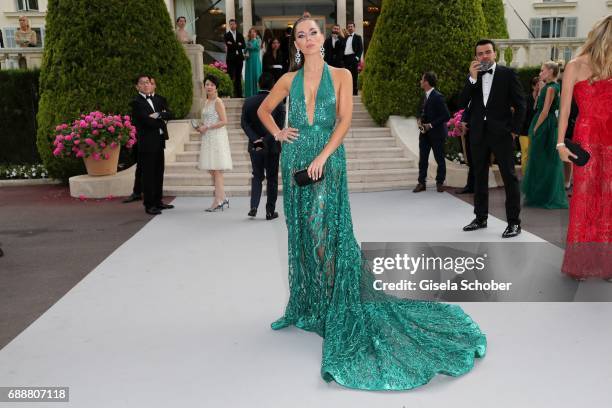 Liliana Matthaeus arrives at the amfAR Gala Cannes 2017 at Hotel du Cap-Eden-Roc on May 25, 2017 in Cap d'Antibes, France.