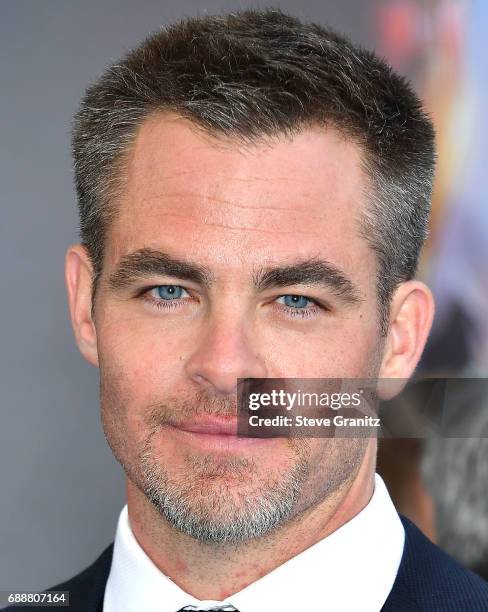 Chris Pine arrives at the Premiere Of Warner Bros. Pictures' "Wonder Woman" at the Pantages Theatre on May 25, 2017 in Hollywood, California.