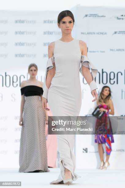 Model walks the runway during the Amber Lounge 2017 at on May 26, 2017 in Monaco, Monaco.