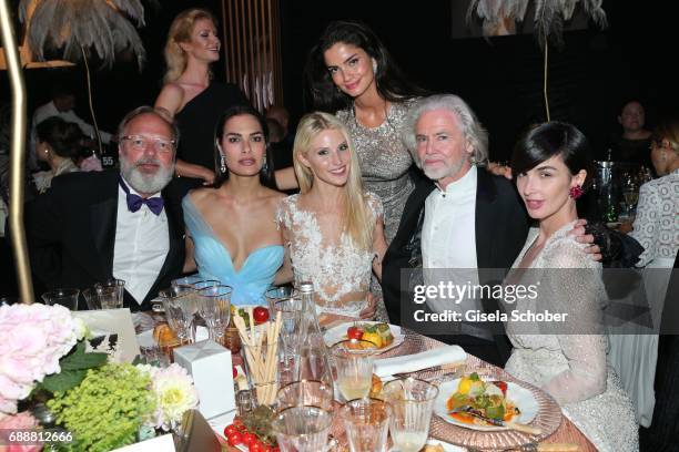 Georg Seitz, Silja Litvin, Stefanie Seiffert, Shermine Shahrivar, amfAR vice-chairman Hermann Buehlbecker, and Paz Vega attend the amfAR Gala Cannes...