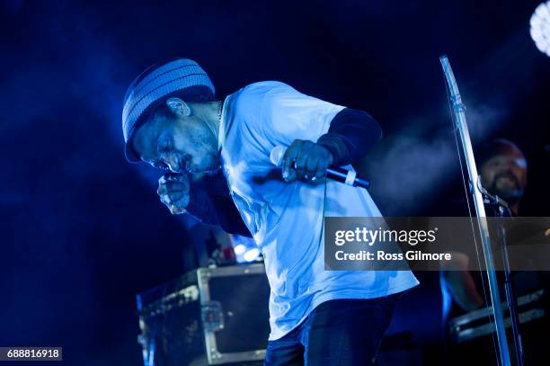 Leftfield perform at Barrowlands Ballroom on May 26, 2017 in Glasgow, Scotland.