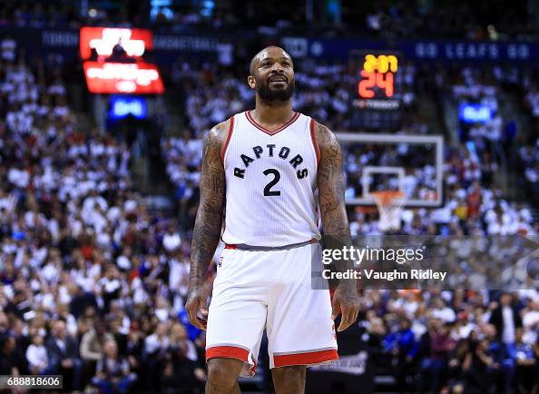 Pie Raptors P.J. Tucker of the Toronto Raptors looks on in the second half of ...