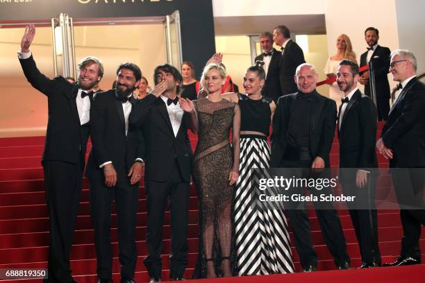 Ulrich Brandhoff, Numan Acar, director Fatih Akin, Diane Kruger, Denis Moschitto, Samia Muriel Chancrin and Johannes Krisch attend the "In The Fade "...