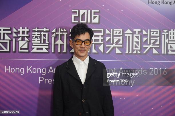 Louis Koo,Richie Ren,Ka Tung Lam attend Hong Kong art development awards 2016 presentation ceremony on 26th May, 2017 in Hongkong, China.