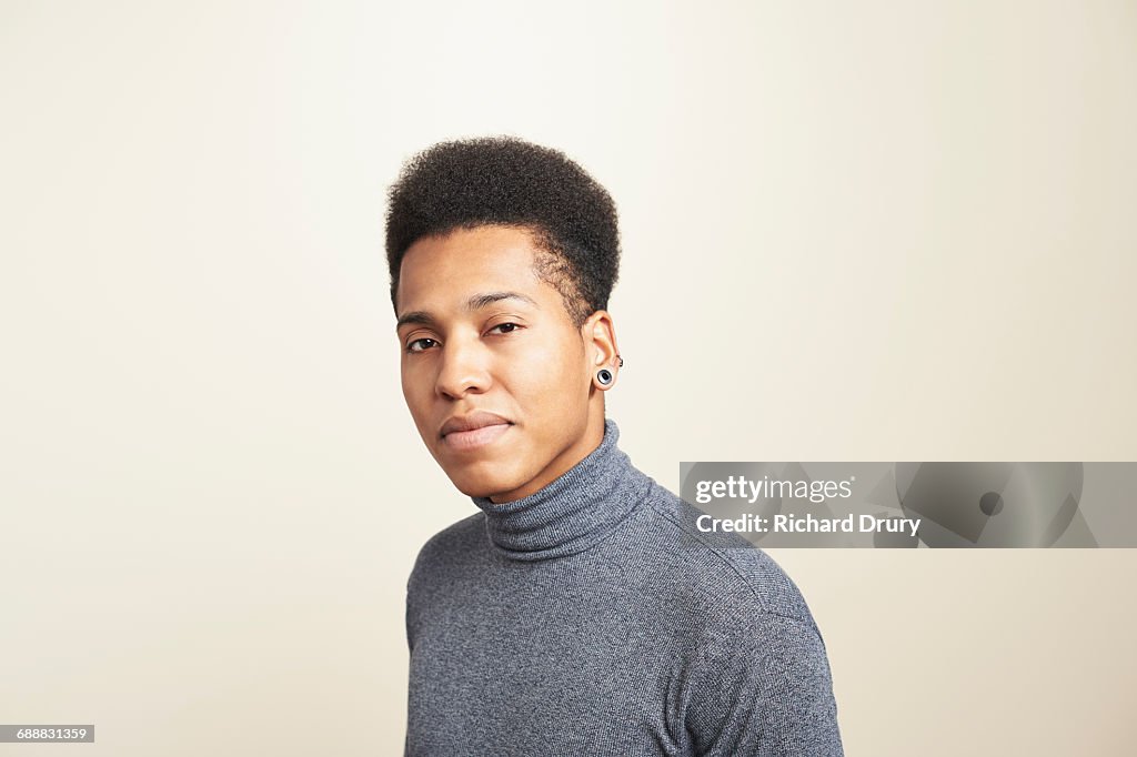 Portrait of young man