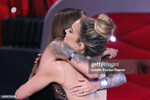 Sophia Thomalla and Sylvie Meis during the 10th show of the tenth season of the television competition 'Let's Dance' on May 26, 2017 in Cologne,...