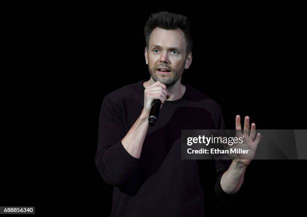 Comedian/actor Joel McHale performs his stand-up comedy routine at the Treasure Island Hotel & Casino on May 26, 2017 in Las Vegas, Nevada.