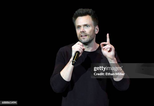 Comedian/actor Joel McHale performs his stand-up comedy routine at the Treasure Island Hotel & Casino on May 26, 2017 in Las Vegas, Nevada.