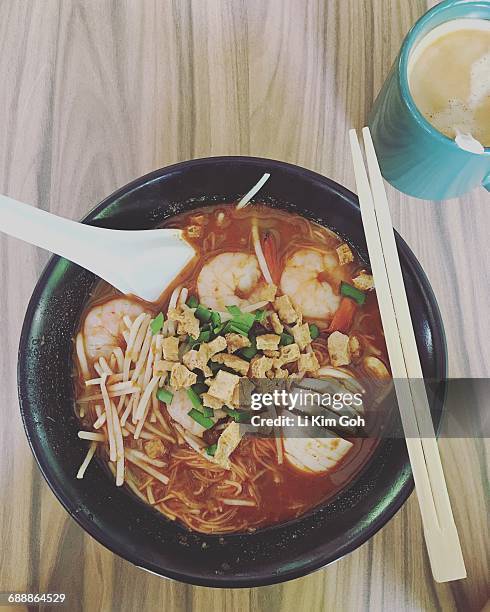 global breakfast - hokkien mee stock pictures, royalty-free photos & images