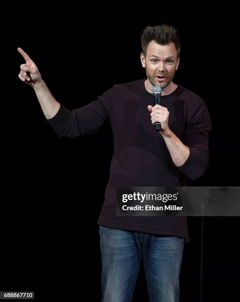 Comedian/actor Joel McHale performs his stand-up comedy routine at the Treasure Island Hotel & Casino on May 26, 2017 in Las Vegas, Nevada.