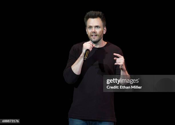 Comedian/actor Joel McHale performs his stand-up comedy routine at the Treasure Island Hotel & Casino on May 26, 2017 in Las Vegas, Nevada.