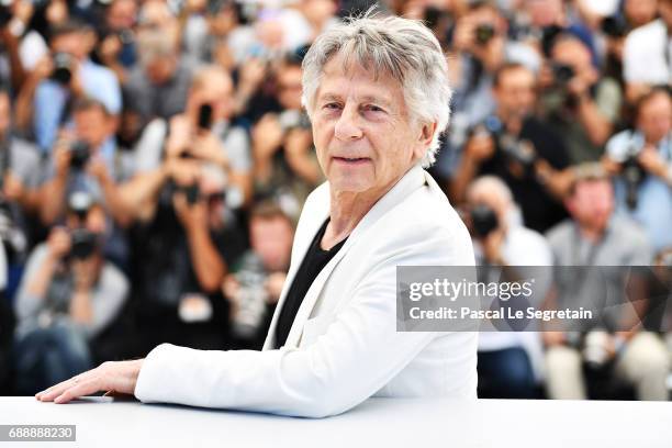 Director Roman Polanski attends the "Based On A True Story" photocall during the 70th annual Cannes Film Festival at Palais des Festivals on May 27,...