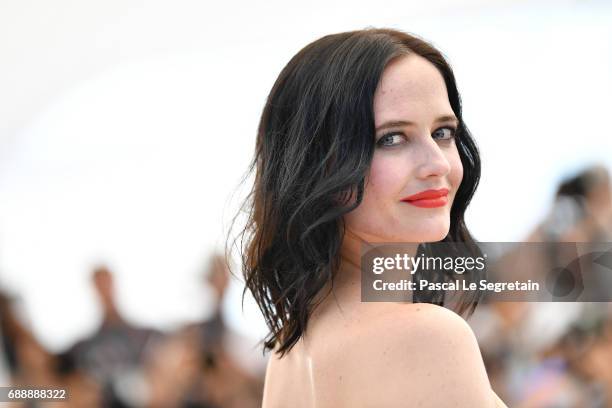 Actress Eva Green attends the "Based On A True Story" photocall during the 70th annual Cannes Film Festival at Palais des Festivals on May 27, 2017...